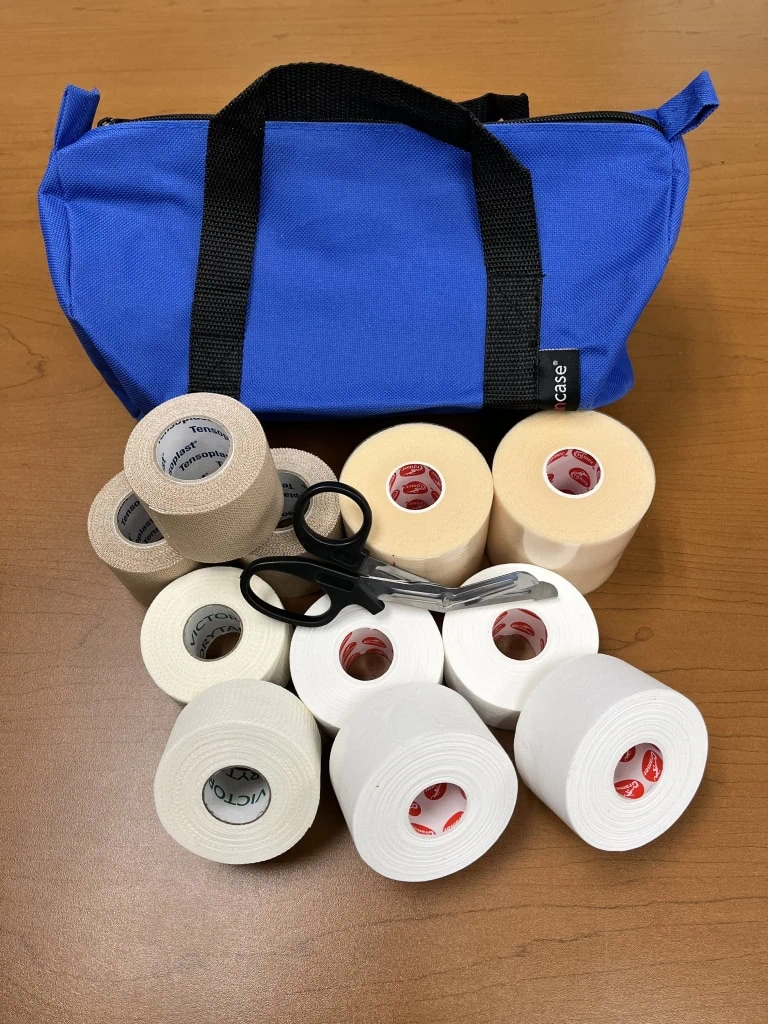 image of kit students receive for the taping workshop