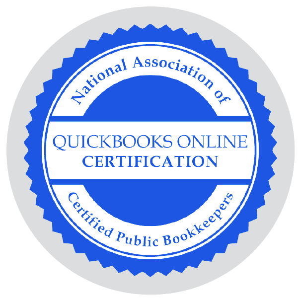 QuickBooks Online Certification seal from the National Association.
